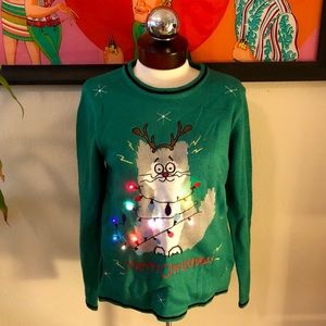 Cat Themed Ugly Christmas Sweater
